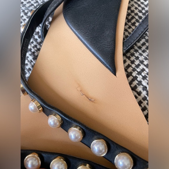 ZARA PEARL EMBELLISHED SANDALS 👡 - Picture 4 of 6